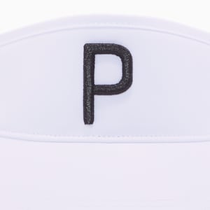 P Golf Visor Men, Bright White-Puma Black, extralarge-GBR