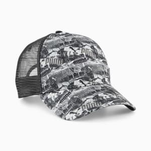 ユニセックス プーマ アカデミー AOP トラッカーキャップ, Puma Black-PUMA White-AOP, extralarge-JPN