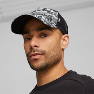 ユニセックス プーマ アカデミー AOP トラッカーキャップ, Puma Black-PUMA White-AOP, extralarge-JPN