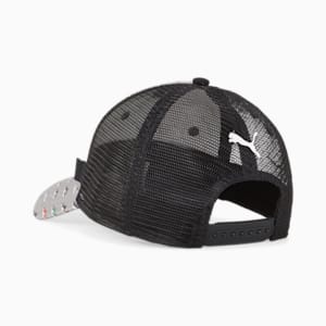 PUMA Academy Printed Unisex Trucker Cap, Cool Mid Gray-PUMA Black, extralarge-IND