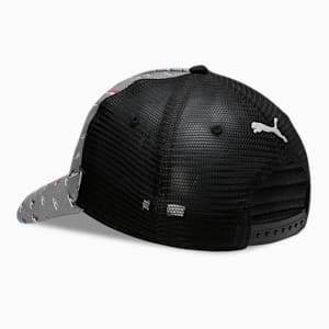 PUMA Academy Printed Unisex Trucker Cap, Cool Mid Gray-PUMA Black, extralarge-IND