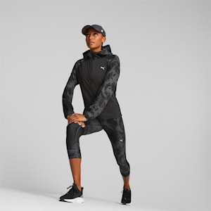Ponytail Running Cap Women, PUMA Black-AOP