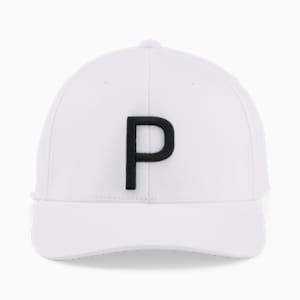 P Golf Cap, White Glow-PUMA Black, extralarge-GBR