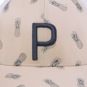 メンズ ゴルフ パイナップル トラッカー P キャップ, White Pepper-Navy Blazer