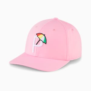 Palmer P Golf Cap, Pale Pink-White Glow