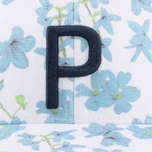 Verdant P Golf Cap Men, Bright White-Tropical Aqua-Citrine Fiz