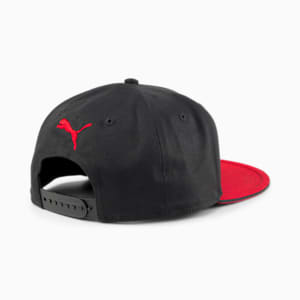 A.C. Milan ftblLegacy Flat Brim Unisex Cap, PUMA Black-Tango Red, extralarge-IND