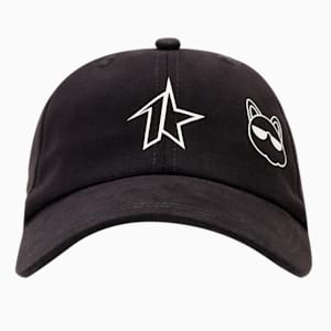 PUMA x 1DER Graphic Unisex Cap, PUMA Black