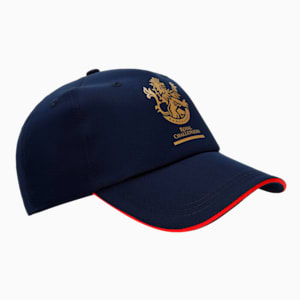 PUMA x Royal Challengers Bangalore Fan Unisex Cap, Navy Blue-Flame Scarlet