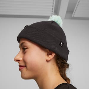 Gorro beanie Mixmatch Pom Pom Big Kids', PUMA Black-Silver Sky-AOP, extralarge