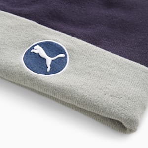 WRMLBL Men's Golf Removable Pom Beanie, Navy Blazer-Ash Gray, extralarge-GBR