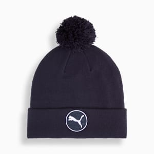 WRMLBL Men's Golf Removable Pom Beanie, Deep Navy, extralarge-GBR