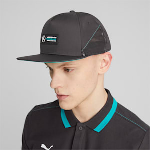 Mercedes-AMG PETRONAS Flat Brim Cap, PUMA Black, extralarge-IND