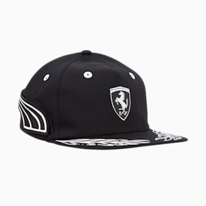 SCUDERIA FERRARI x JOSHUA VIDES Flat Brim Cap, PUMA Black, extralarge-GBR