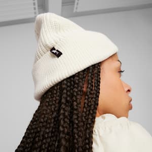 Metal Cat Beanie, Warm White, extralarge