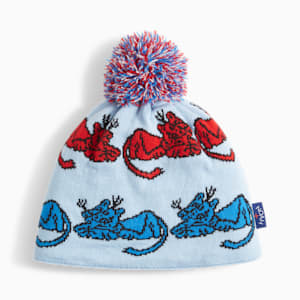 PUMA x NOAH Ski Beanie, Blue Wash-PUMA Navy, extralarge