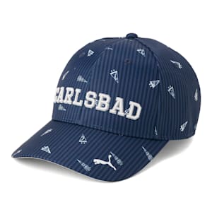 ウィメンズ ゴルフ ポリエステル ミニ グラフィック キャップ, Navy Blazer, extralarge-JPN