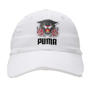 PUMAx1DER Stylised Unisex Cap, PUMA White-AOP