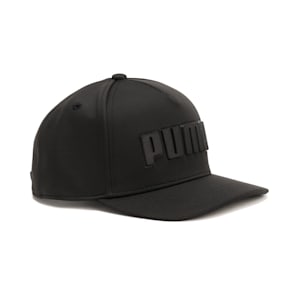 メンズ ゴルフ プーマ ポリ エンボス キャップ, PUMA Black, extralarge-JPN