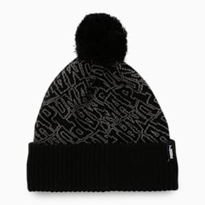 Pom Unisex Beanie, Puma Black, extralarge-IND