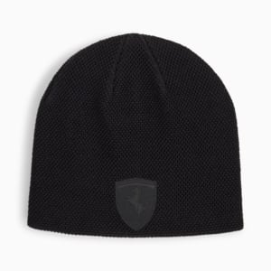 Scuderia Ferrari Style Motorsport Unisex Beanie, Puma Black, extralarge-IND