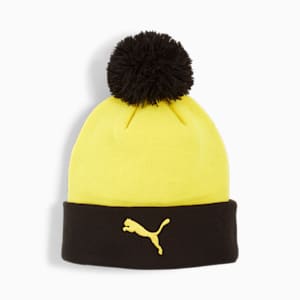 ユニセックス ドルトムント ESS ポムポム ビーニー, Faster Yellow-PUMA Black, extralarge-JPN