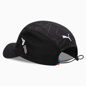 BMW M Motorsport Statement 5-Panel Unisex Cap, PUMA Black-AOP, extralarge-IND