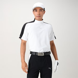 メンズ ゴルフ PF ワンサイド ライン パフォーマンス キャップ, White Glow-PUMA Black, extralarge-JPN