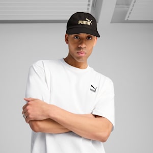 ユニセックス ESS NO.1 ロゴ BB キャップ, PUMA Black-Gold-Logo, extralarge-JPN