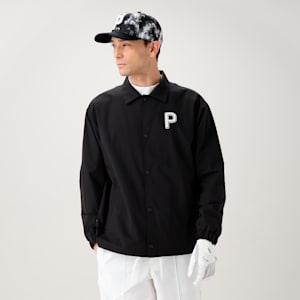 メンズ ゴルフ AOP Pロゴ キャップ, PUMA Black-White Glow, extralarge-JPN