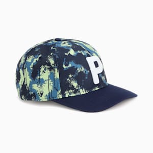 メンズ ゴルフ AOP Pロゴ キャップ, Deep Navy-Cool Cucumber, extralarge-JPN