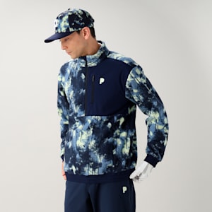 メンズ ゴルフ AOP Pロゴ キャップ, Deep Navy-Cool Cucumber, extralarge-JPN