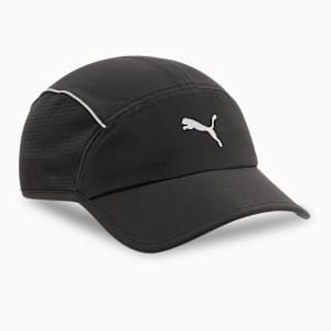 Runner Short Visor 5 Panel Running Cap, PUMA Black, extralarge-IND