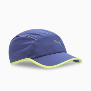 Runner Short Visor 5 Panel Running Cap, Blue Crystal, extralarge-IND