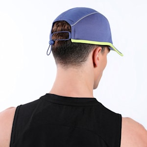 Runner Short Visor 5 Panel Running Cap, Blue Crystal, extralarge-IND