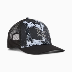 PUMA x LAMELO BALL LaFrancé Written in Chrome Trucker Cap, PUMA Black, extralarge