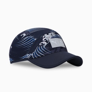 PUMA x SAYSKY 5 Panel Running Cap, New Navy-Feather Gray-AOP, extralarge-IND
