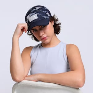 PUMA x SAYSKY 5 Panel Running Cap, New Navy-Feather Gray-AOP, extralarge-IND