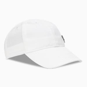 6 Panel Baseball Cap with Metal PUMA Logo, Warm White, extralarge-IND