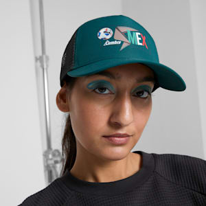 PUMA CONMEBOL Copa América 2024 Fan Trucker Cap, Varsity Green-MEX, extralarge