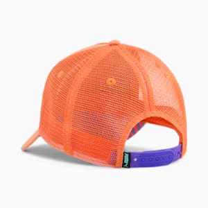 PUMA x NEYMAR Trucker Cap, Orange Poppy-PUMA Black, extralarge