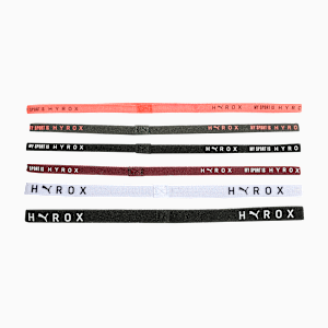 PUMA x HYROX Training Hairbands Pack of 6, PUMA Black-PUMA White-Ruby Shimmer-Glowing Orange, extralarge-IND