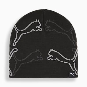 PUMA Cat Graphic Beanie Unisex, PUMA Black, extralarge
