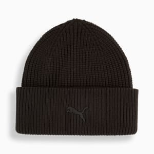 Wardrobe Essentials Chunky Mid Crown Beanie, PUMA Black, extralarge-GBR