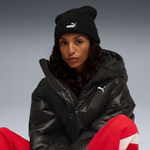 Essentials High Crown Beanie Unisex, PUMA Black, extralarge