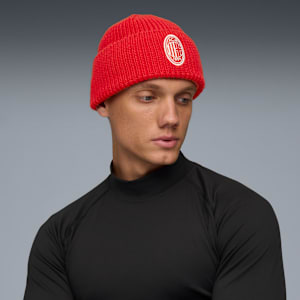 AC Milan Essentials Beanie, For All Time Red-PUMA White, extralarge