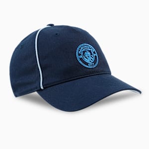 Manchester City FC King Embroidered Logo BB Cap, Deep Navy-Team Light Blue, extralarge-IND