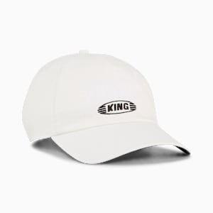 King Adjustable Hat, Warm White, extralarge