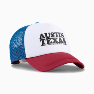 Formula 1® Austin Trucker Cap, PUMA White-Lake Blue, extralarge