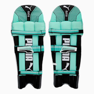 EVO 5 Batting pad, Green Glimmer-Puma White